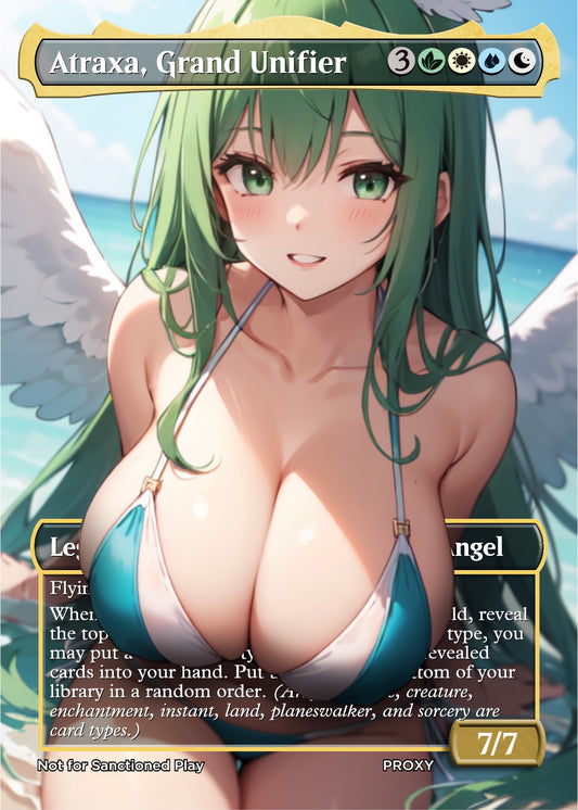 Atraxa, Grand Unifier Creature - MTG PROXY Anime Waifu - Mature Content