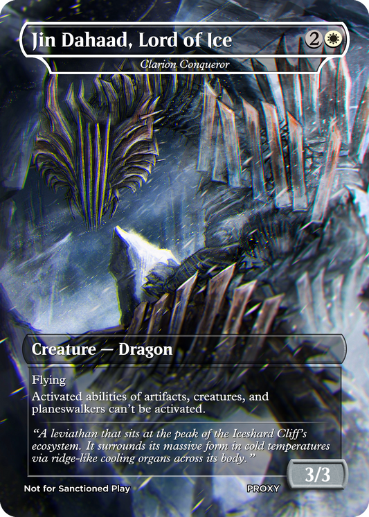 Jin Dahaad, Lord of Ice (Clarion Conqueror) - MTG PROXY Video Games/Monster Hunter Wilds