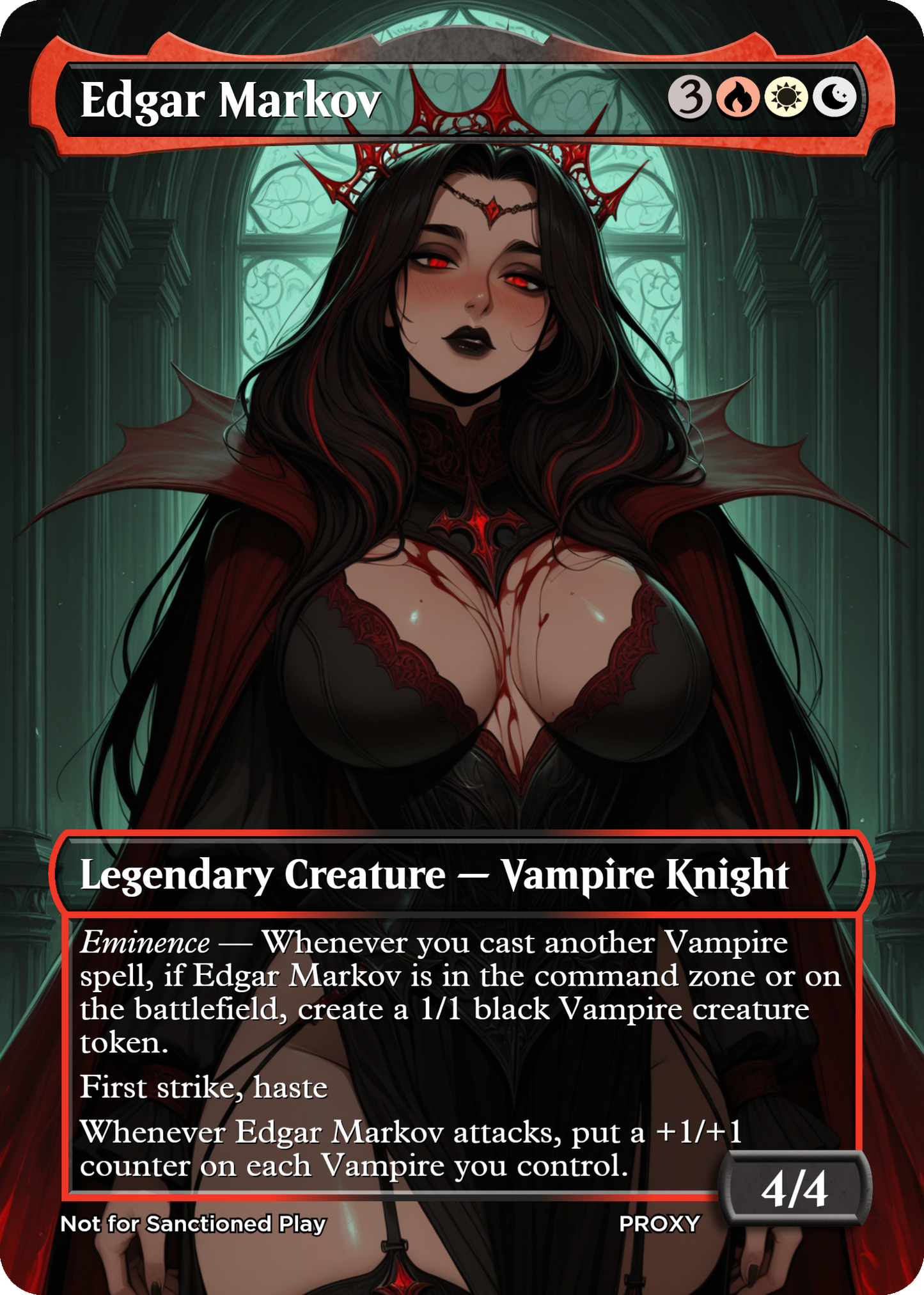 NEW!! Edgar Markov Creature - MTG PROXY Anime Waifu - Mature Content