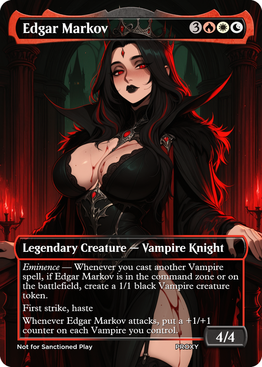 NEW!! Edgar Markov Creature - MTG PROXY Anime Waifu - Mature Content