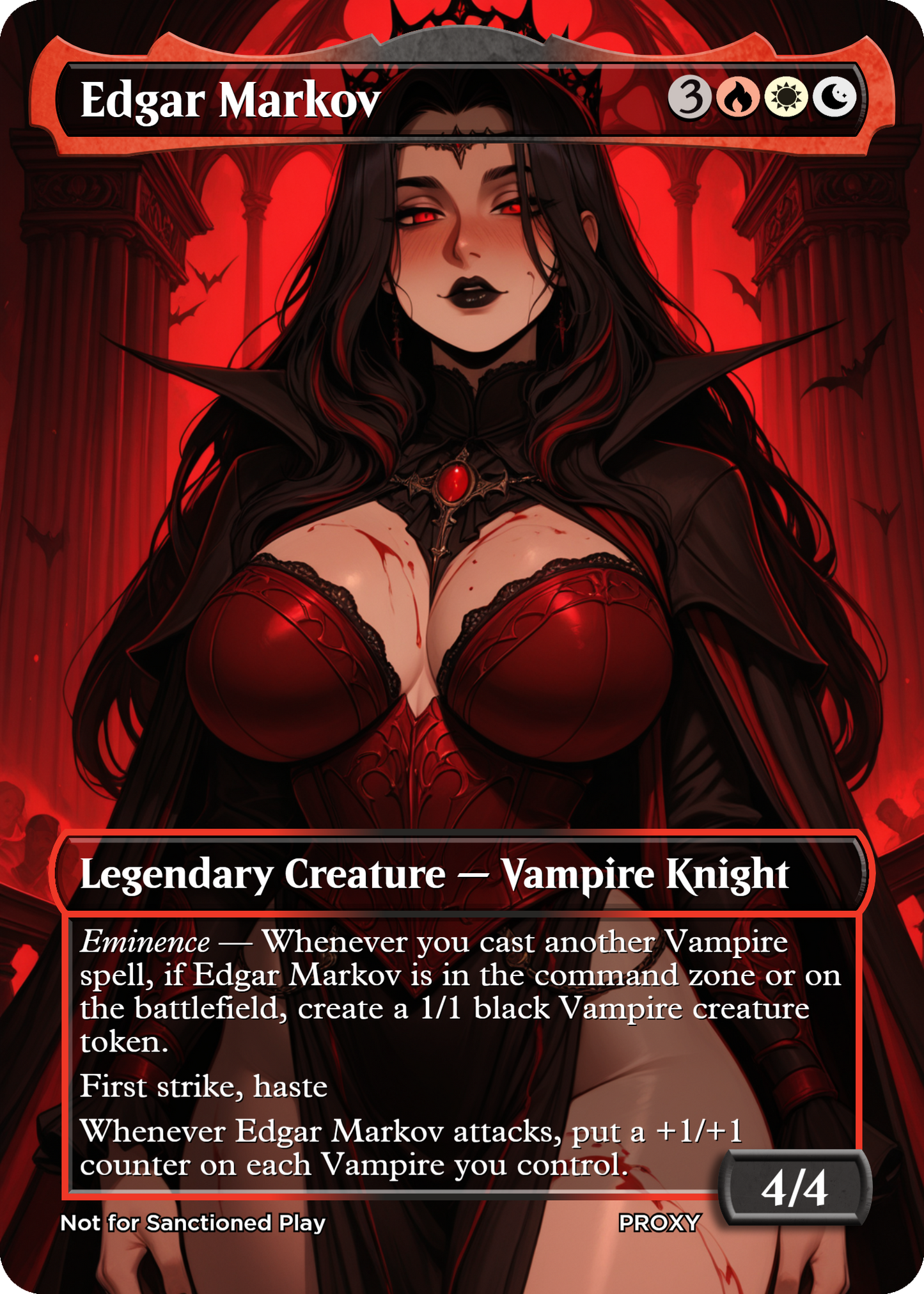 NEW!! Edgar Markov Creature - MTG PROXY Anime Waifu - Mature Content
