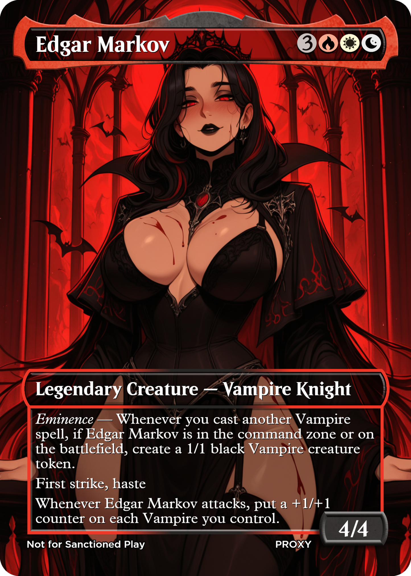 NEW!! Edgar Markov Creature - MTG PROXY Anime Waifu - Mature Content