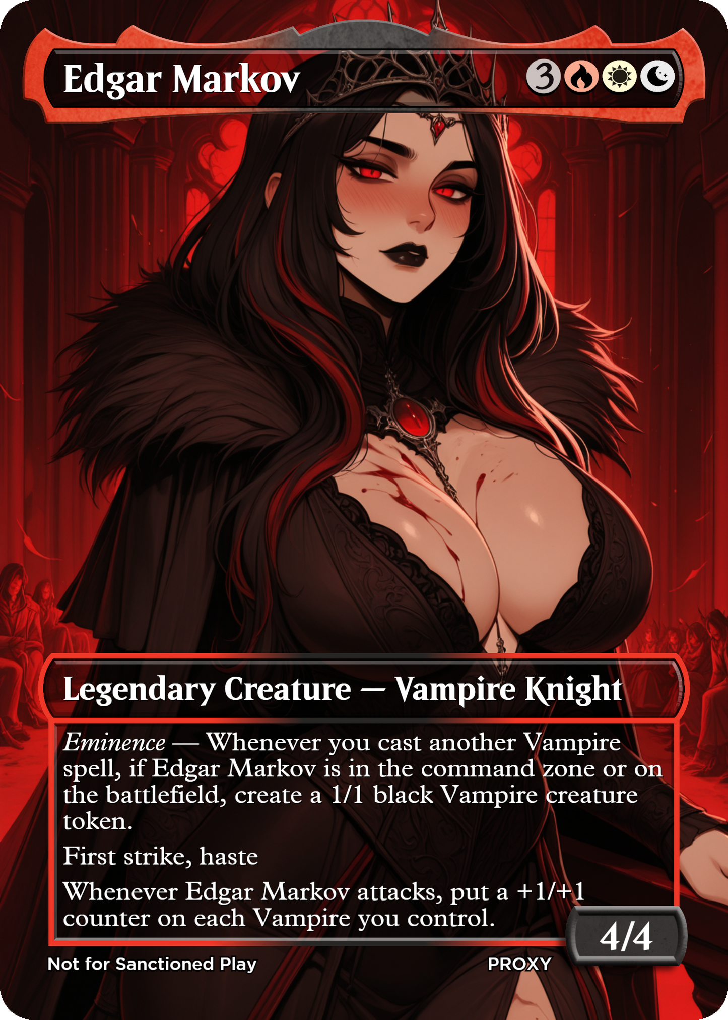 NEW!! Edgar Markov Creature - MTG PROXY Anime Waifu - Mature Content