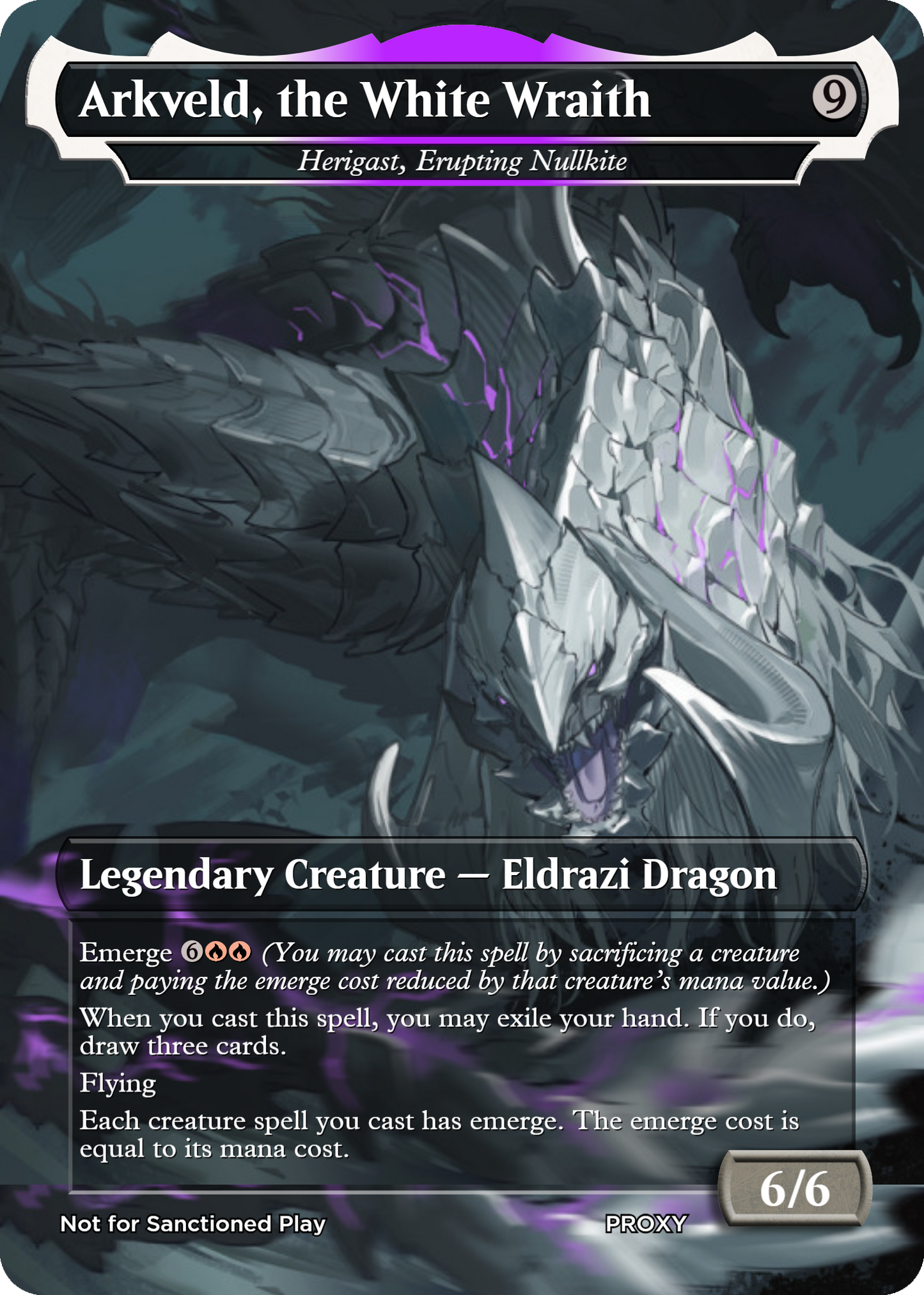 Arkveld, the White Wraith (Herigast, Erupting Nullkite) - MTG PROXY Video Games/Monster Hunter Wilds