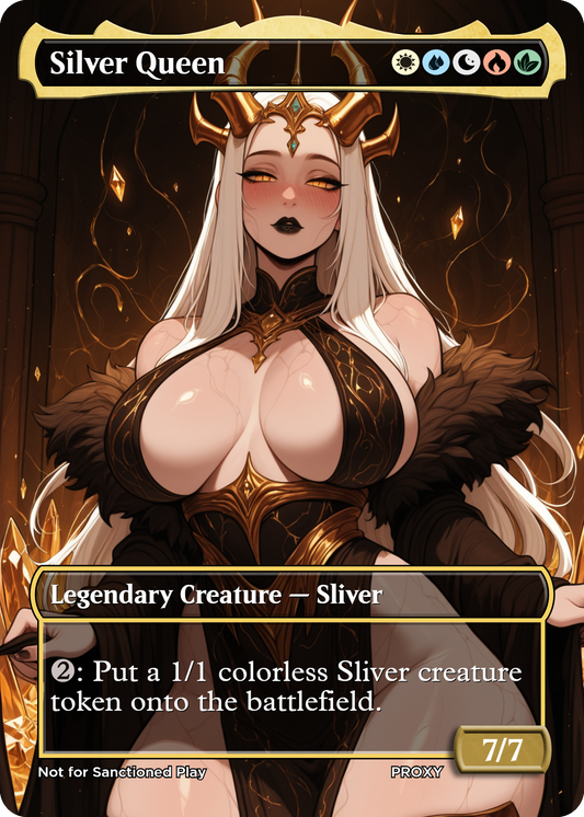 Silver Queen Creature - MTG PROXY Anime Waifu - Mature Content