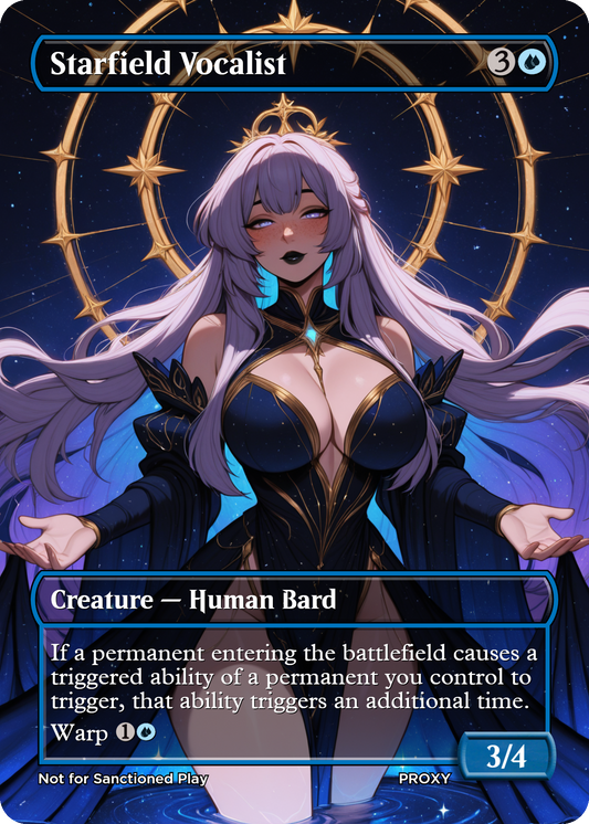 NEW!! Starfield Vocalist Creature - MTG PROXY Anime Waifu - Mature Content