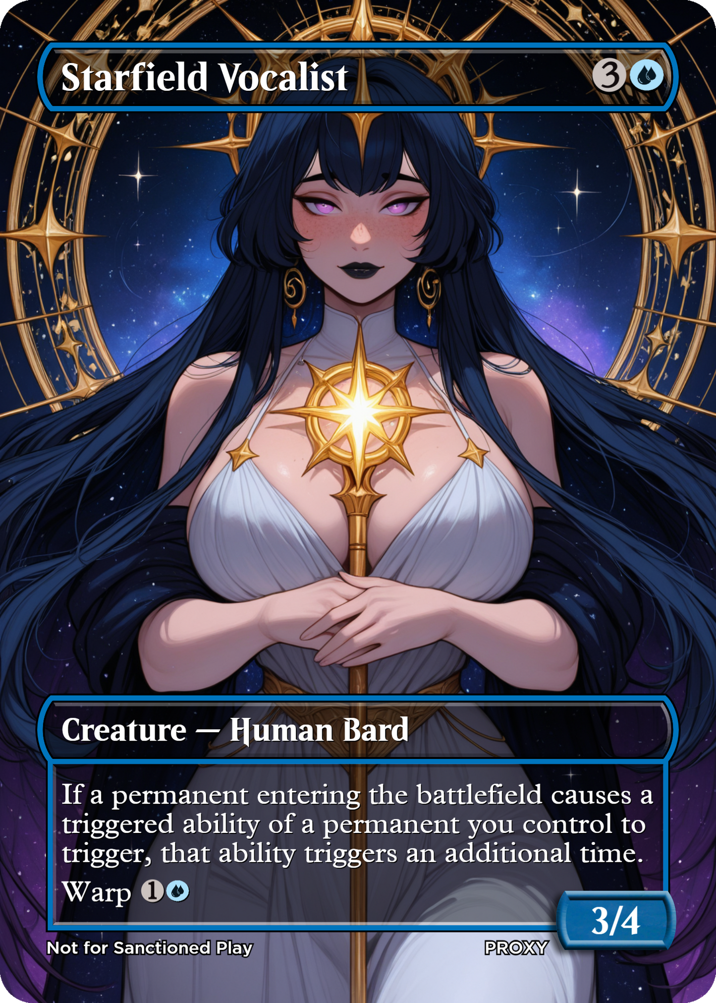 NEW!! Starfield Vocalist Creature - MTG PROXY Anime Waifu - Mature Content