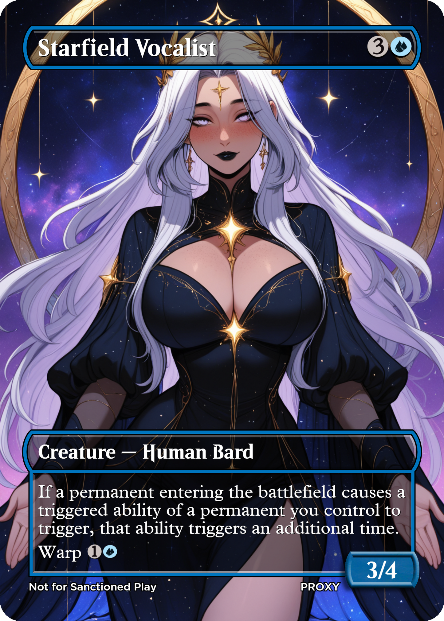 NEW!! Starfield Vocalist Creature - MTG PROXY Anime Waifu - Mature Content