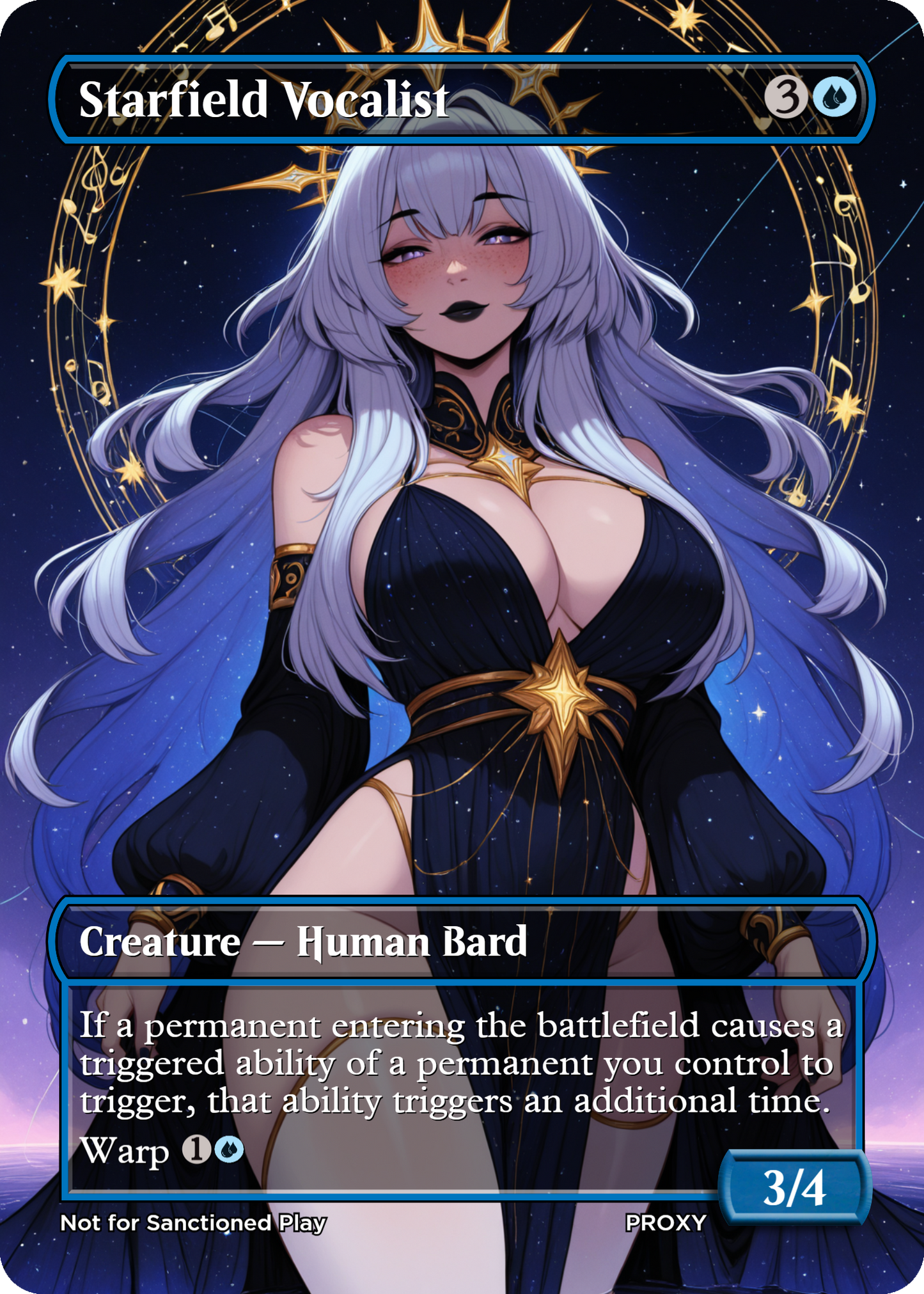 NEW!! Starfield Vocalist Creature - MTG PROXY Anime Waifu - Mature Content