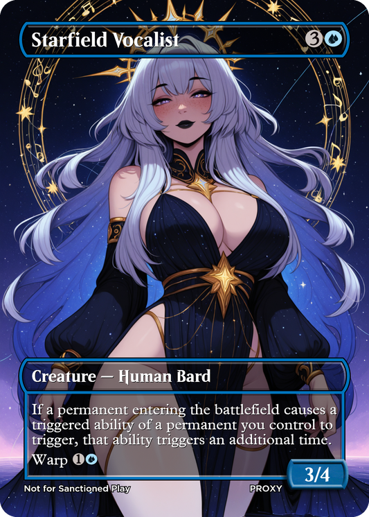 NEW!! Starfield Vocalist Creature - MTG PROXY Anime Waifu - Mature Content