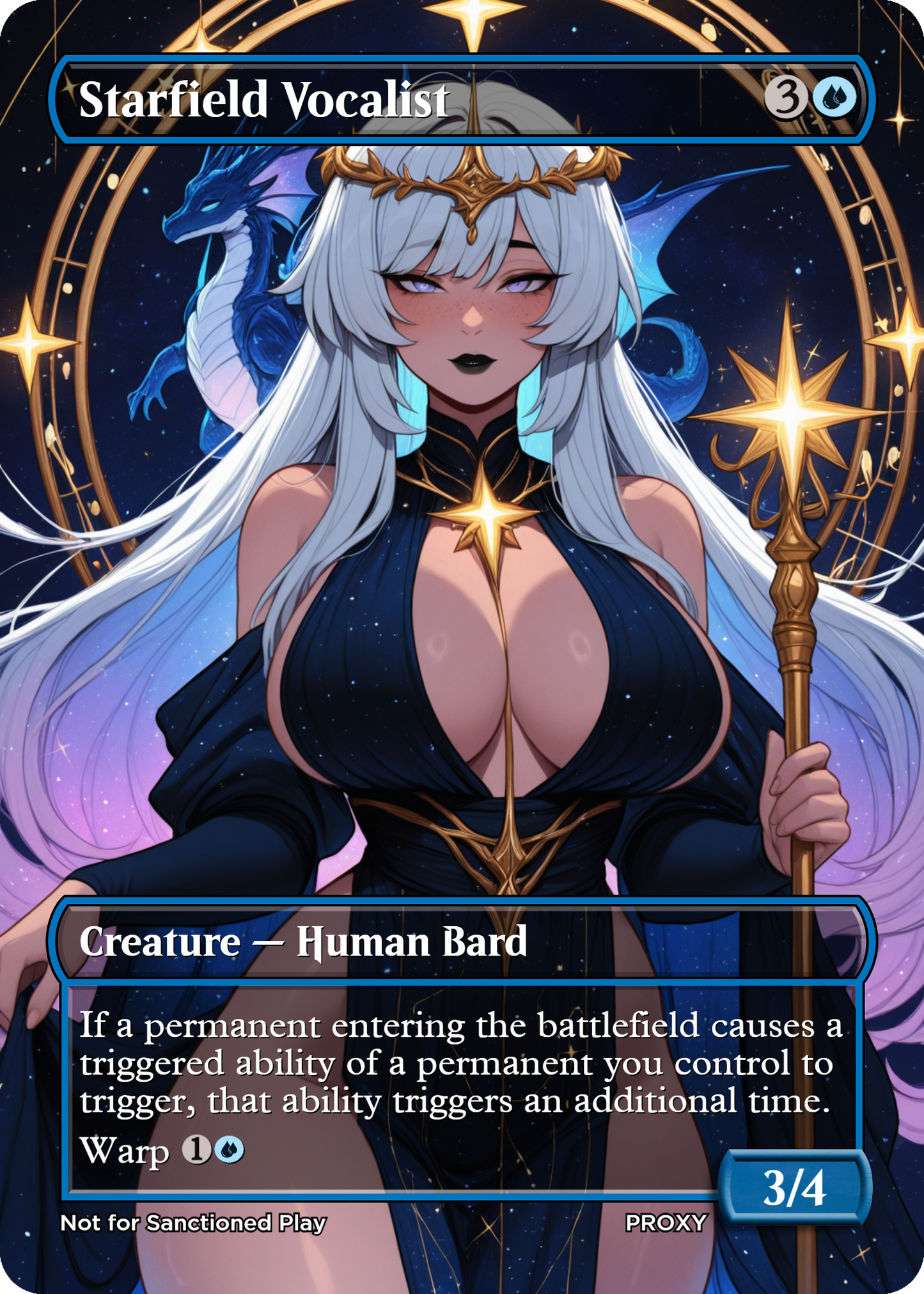 NEW!! Starfield Vocalist Creature - MTG PROXY Anime Waifu - Mature Content